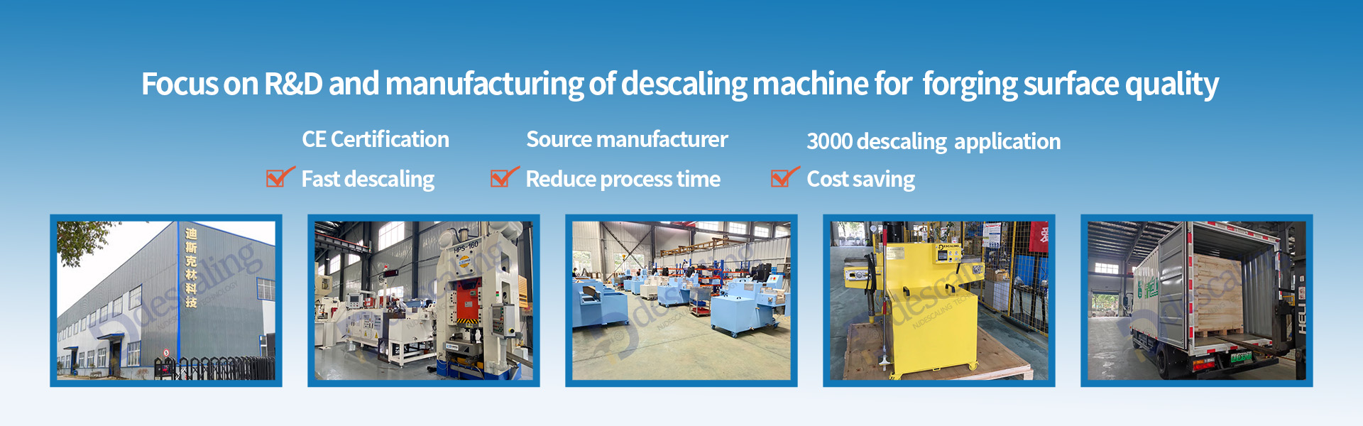 Surface quality improvement of precision forgings Descaling Machine