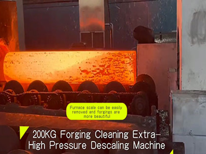 Site d'utilisation de grande machine de détartrage de forgeage à très haute pression 200KG