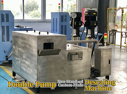 Machine de détartrage à double pompe pour four de forgeage à induction personnalisé non standard
